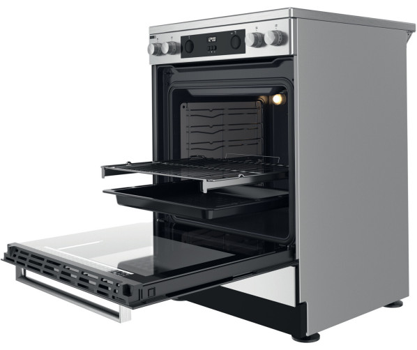 Whirlpool WS68V8CCXT keramisch fornuis - rvs