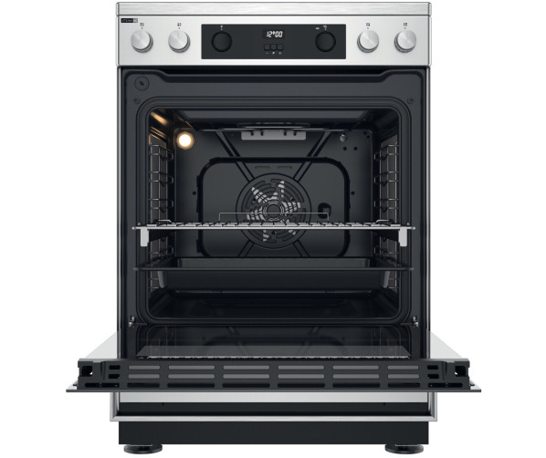 Whirlpool WS68V8CCXT keramisch fornuis - rvs