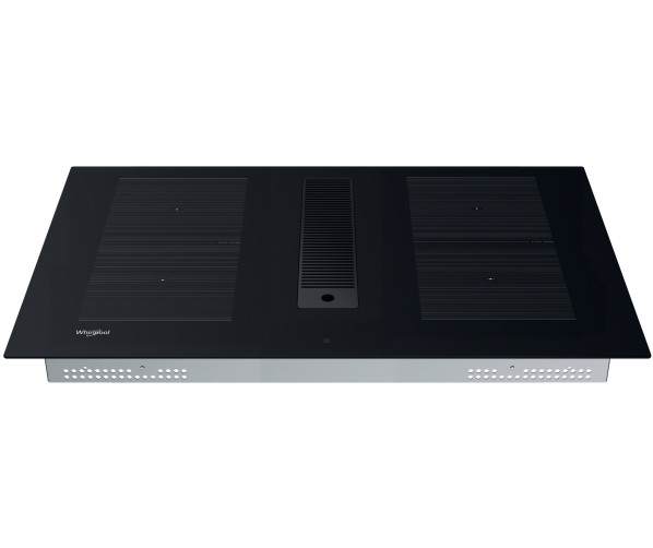 Whirlpool WVHF83BB FKIT inductie kookplaat met afzuiging - 83 cm. breed
