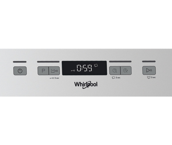Whirlpool OWFC 3C26 X vrijstaande vaatwasser - rvs-look