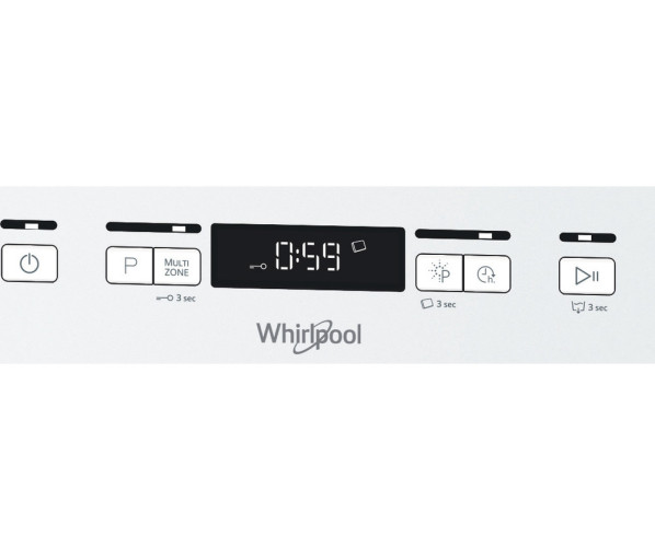 Whirlpool WFC 3C34 P vrijstaande vaatwasser - wit