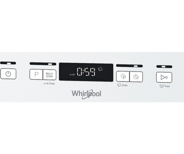 Whirlpool WFC 3C42 P vrijstaande vaatwasser - wit