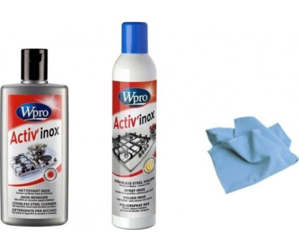 Wpro INX113 InoxKit rvs reinigingsset