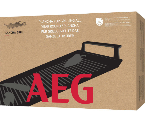 A9HHPG11 AEG gietijzeren grillplaat - Zwart