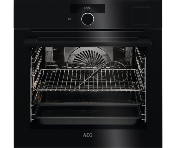 Aeg BSK892230B zwart inbouw combi-stoomoven