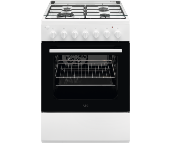 AEG CKB64100BW gas fornuis - wit - 60 cm. breed