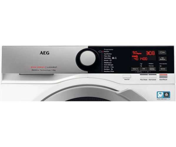 Aeg L8FENS96 wasmachine met OKOMix - 9 kg. - 1600 toeren