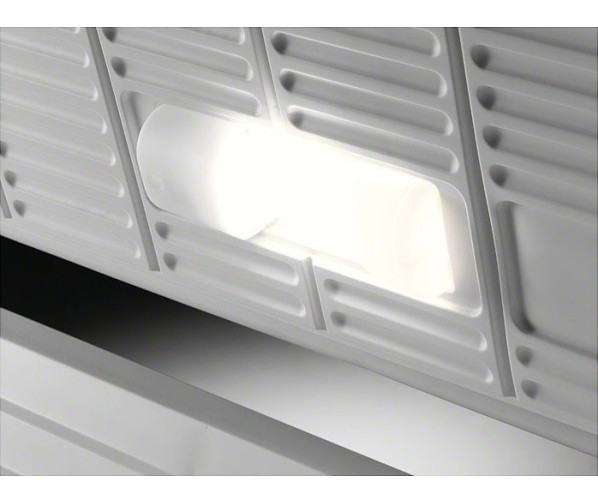 De Aeg A61900HLW0 vrieskist wit is voorzien van interieurverlichting