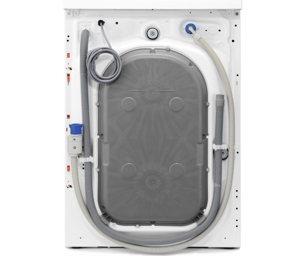Foto van de achterzijde van de Aeg L73484NFL wasmachine