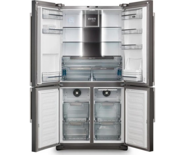 Het interieur van de Aga SXS Deluxe American Style side-by-side koelkast