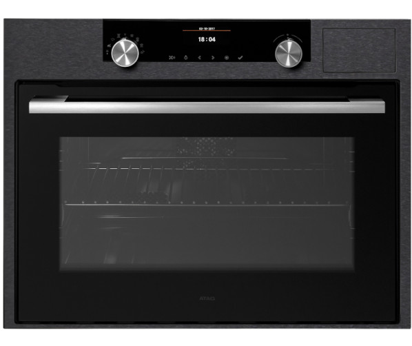 Atag CS4612C combi-stoomoven - blacksteel 