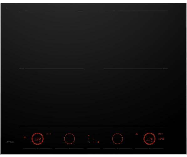Atag HI26471SV inductie kookplaat met Celsius Cooking - 64 cm.