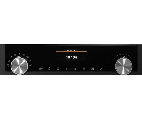 het bedieningspaneel van de Atag SX4692C stoomoven grafiet inbouw