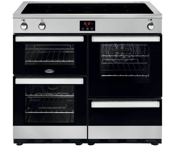 Belling COOKCENTRE 110 EI inductie fornuis - rvs/zwart - 110 cm breed