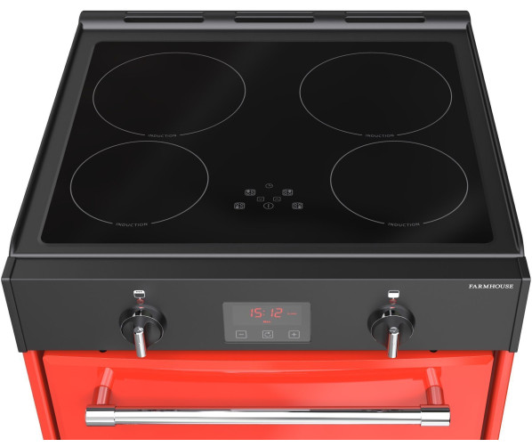Belling Cookcentre 60 Ei Rood - inductie fornuis - 60 cm