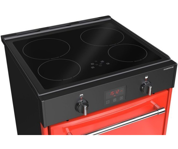 Belling Cookcentre 60 Ei Rood - inductie fornuis - 60 cm