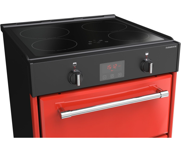 Belling Cookcentre 60 Ei Rood - inductie fornuis - 60 cm