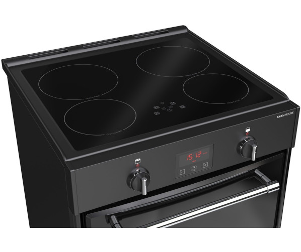 Belling Cookcentre 60 Ei Zwart - inductie fornuis - 60 cm