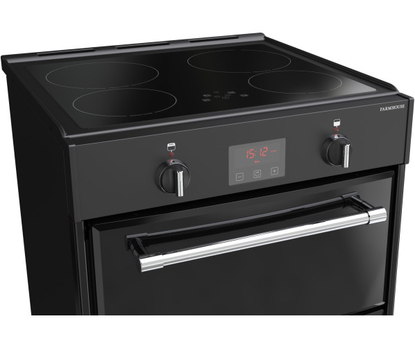 Belling Cookcentre 60 Ei Zwart - inductie fornuis - 60 cm