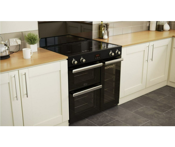 Belling Cookcentre 90 Ei zwart inductie fornuis