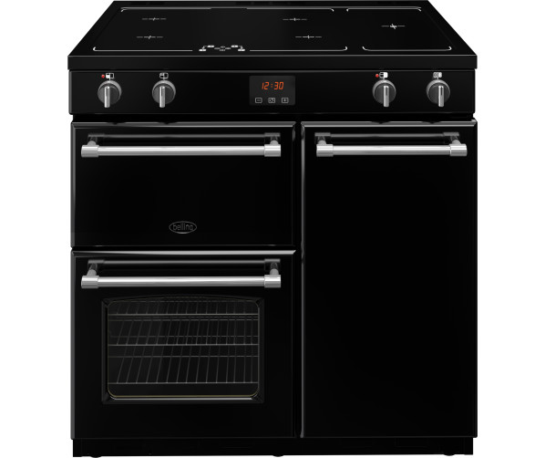 Belling Farmhouse 90 EI Black - zwart inductie fornuis