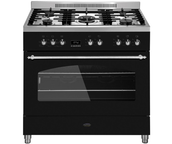 Belling RUSTIC 900 DFT ZWART fornuis