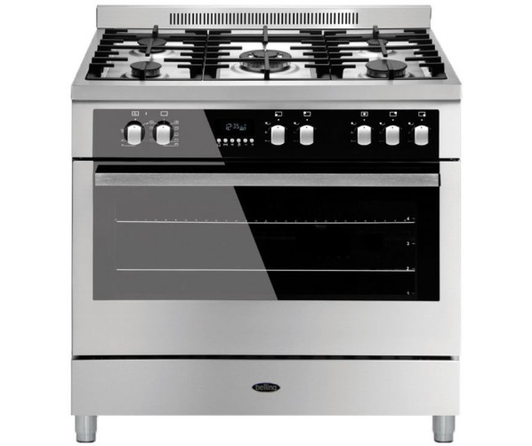 Belling VETRO 900 DFT RVS fornuis