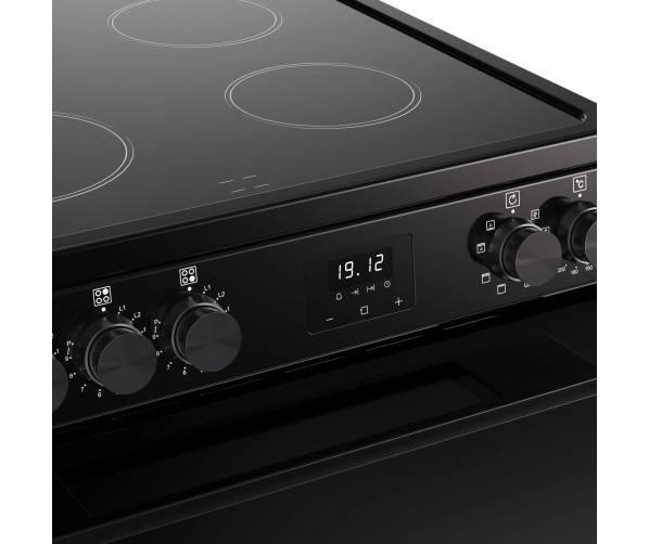 VISION SINGLE 60 EI BLK fornuis - 60 cm breed