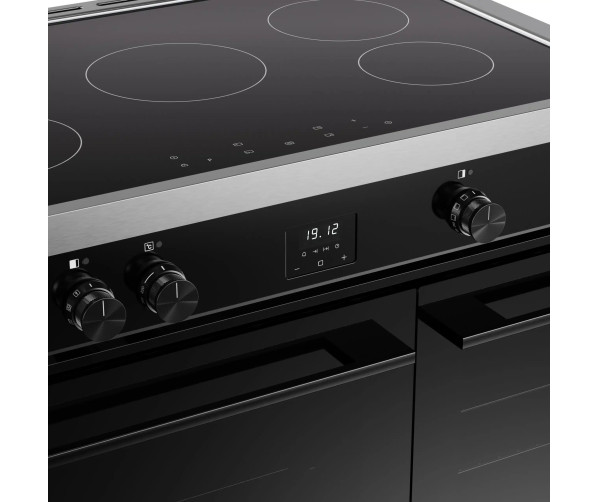 VISION TWIN 90 EI BLK/SS fornuis - Inductie