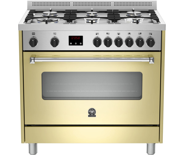 Bertazzoni AMS96L61BCR gas fornuis creme