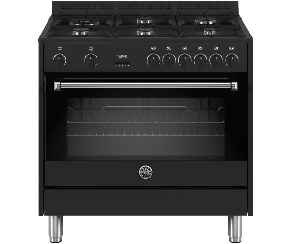 Bertazzoni MPL96L1ENNV gas fornuis - zwart