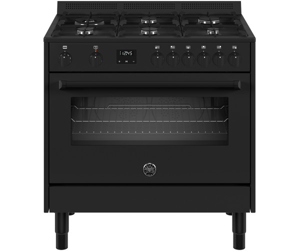 Bertazzoni MPL96L1ETNC gas fornuis - all black