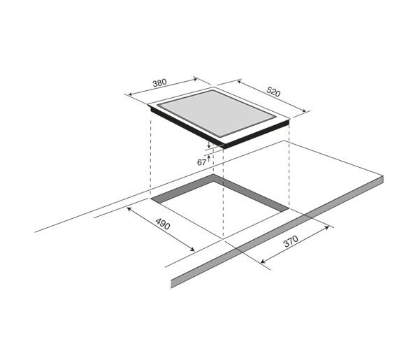 Boretti BIKF382 domino teppan yaki maattekening