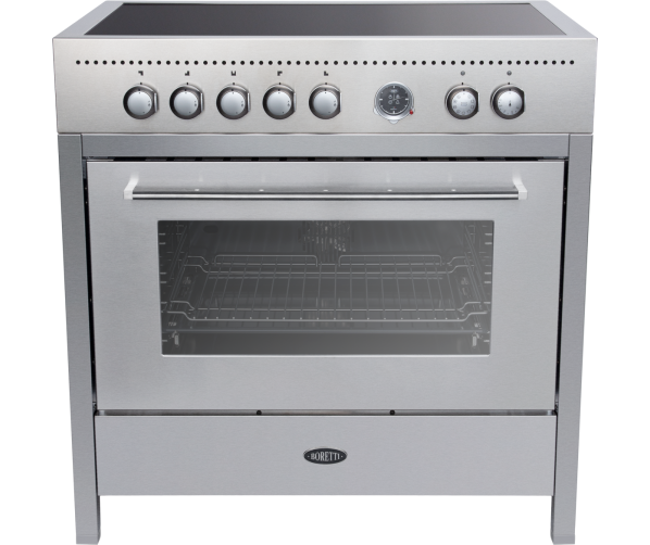 Boretti CRI915IX inductie fornuis - Carrara - rvs
