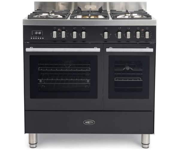 Boretti MFBG902AN fornuis met dubbele oven - Milano