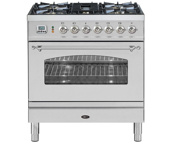 Boretti VPNR83IX rvs fornuis