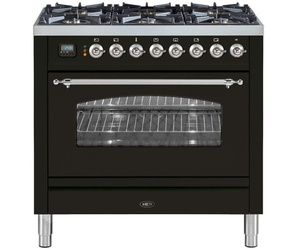 Boretti VPNR96AN DF antraciet fornuis met Dual Fuel