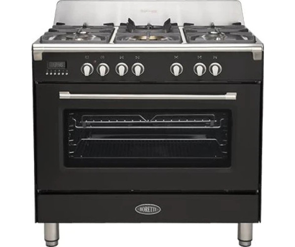 Boretti CFBG901ZW/2 gas fornuis - zwart