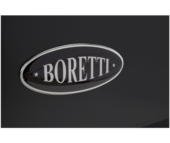 Op de klep onder de ovens van de Boretti MFBI902AN is het Boretti logo geplaatst