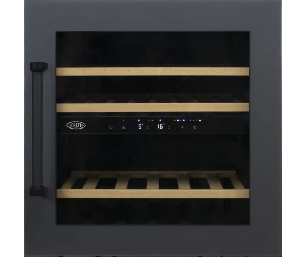 Boretti MLWC60AN inbouw wijnkoelkast - nis 60 cm - antraciet