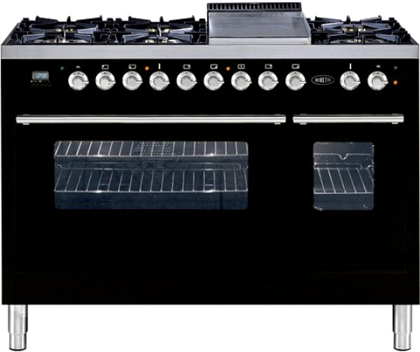 Boretti VFP120ZW fornuis zwart