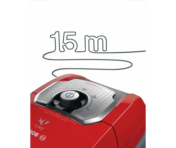 Bosch BGL8ZOOM rood stofzuiger