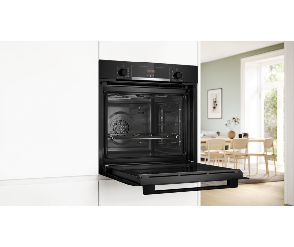 Bosch HBA514BB3 inbouw oven met energieklasse A+ label - Zwart