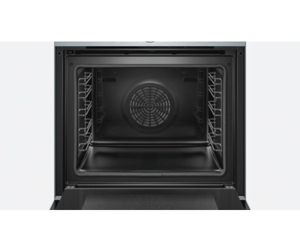 Foto van de binnenzijde van de Bosch HBG675BS1 inbouw oven