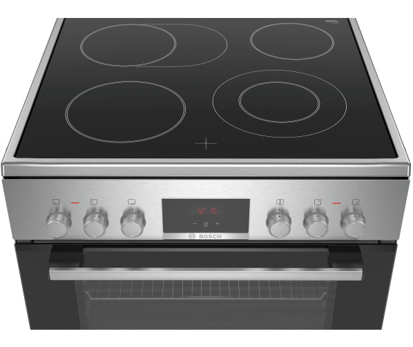 Bosch HKR39C250 fornuis met 4 keramische kookzones en LED-bediening