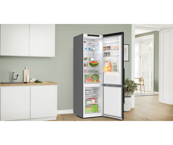Bosch KGN39VXCT vrijstaande koelkast - blacksteel - nofrost