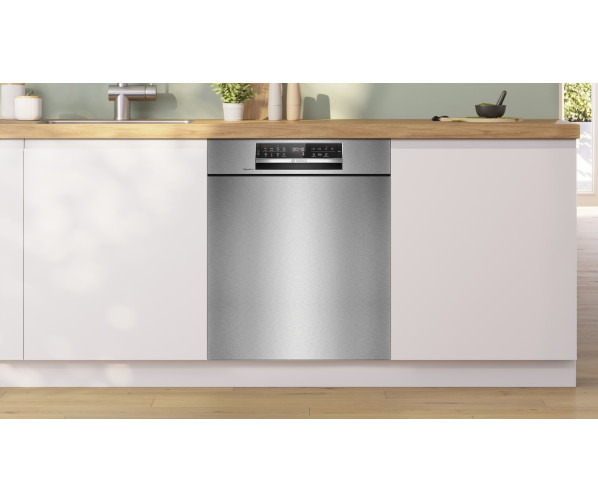 Bosch SMU6ECS12E onderbouw geborsteld staal vaatwasser