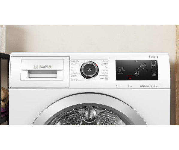 Bosch WTU87675NL warmtepomp droger - wit
