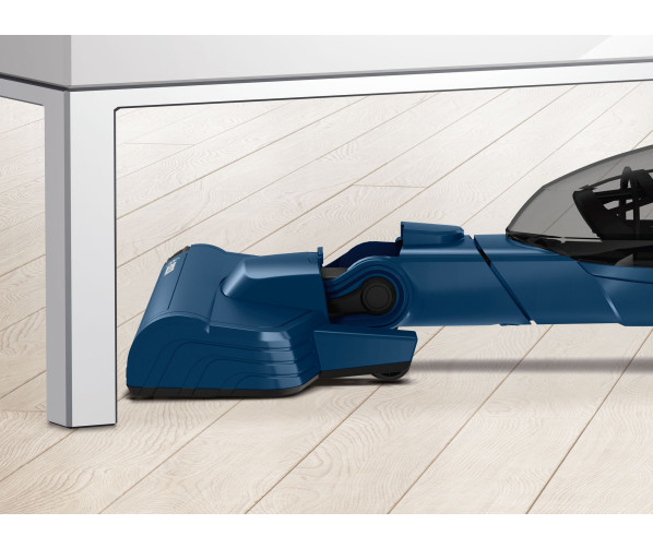 Bosch BCHF216S blauwe 2-in-1 steel-/kruimelzuiger / stofzuiger