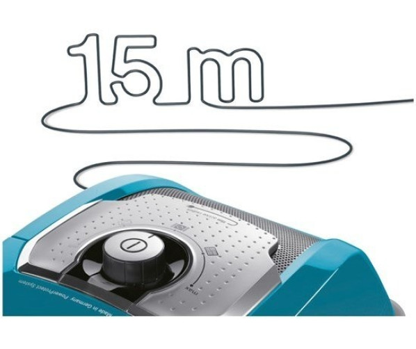 De hoge actieradius bij de Bosch BGL8430 is zeer comfortabel en praktisch in gebruik